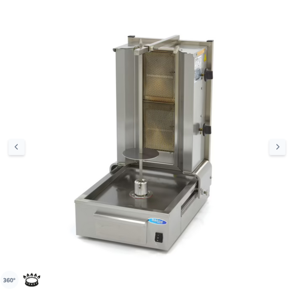  Ψησταριά κεμπάπ αερίου - 2 καυστήρες - 20kg κρέας